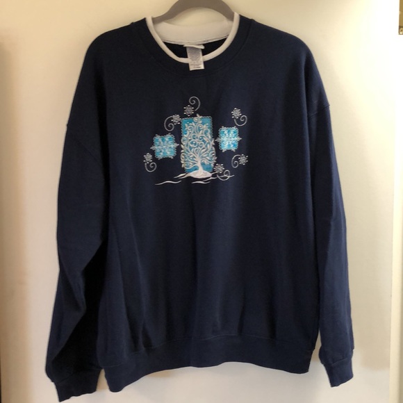 Women's Xmas sweatshirt XL - Picture 2 of 3